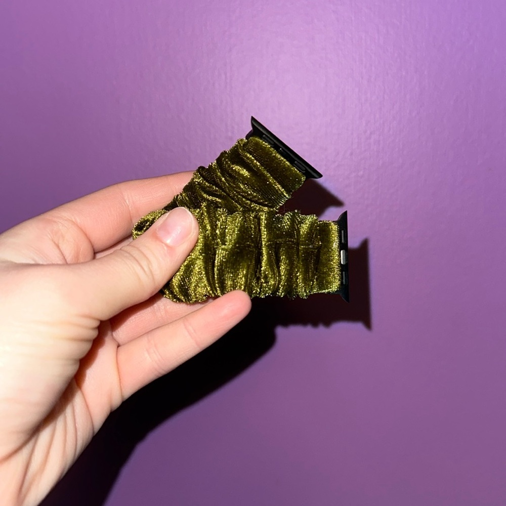 Olive green Apple Watch band